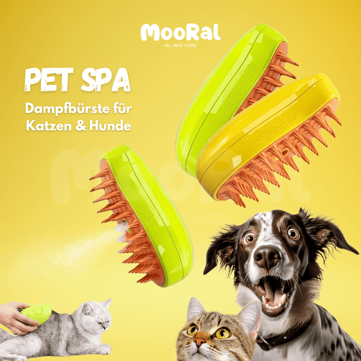Pet Spa™ • 3 in 1 Dampfbürste, Cat Supplies MOORAL