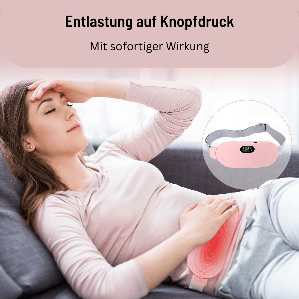 Period Pad mit Wärme & Massagefunktion, Perioden Gürtel, Periodpad