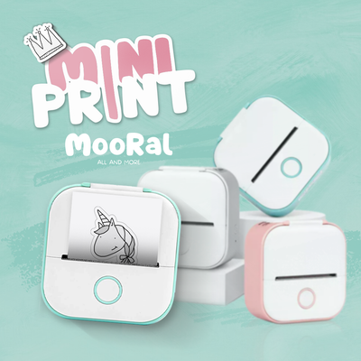 Der Mini Printer von Mooral – kompakter Drucker für kreative DIY-Projekte, perfekt für zu Hause.