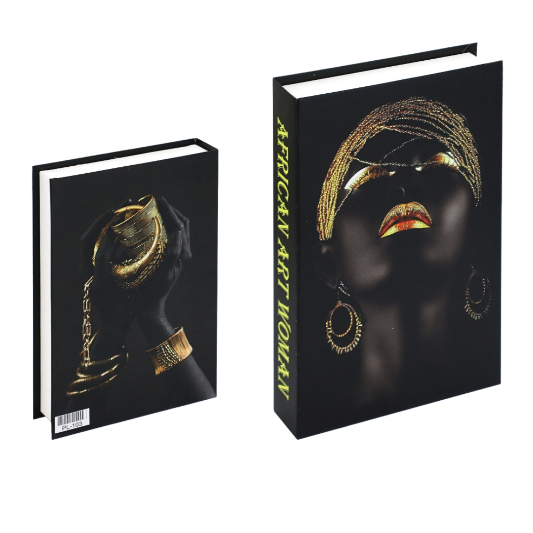 African Art Woman Deko und Aufbewahrungsbuch – afrikanische Kunst als Coffee Table Buch