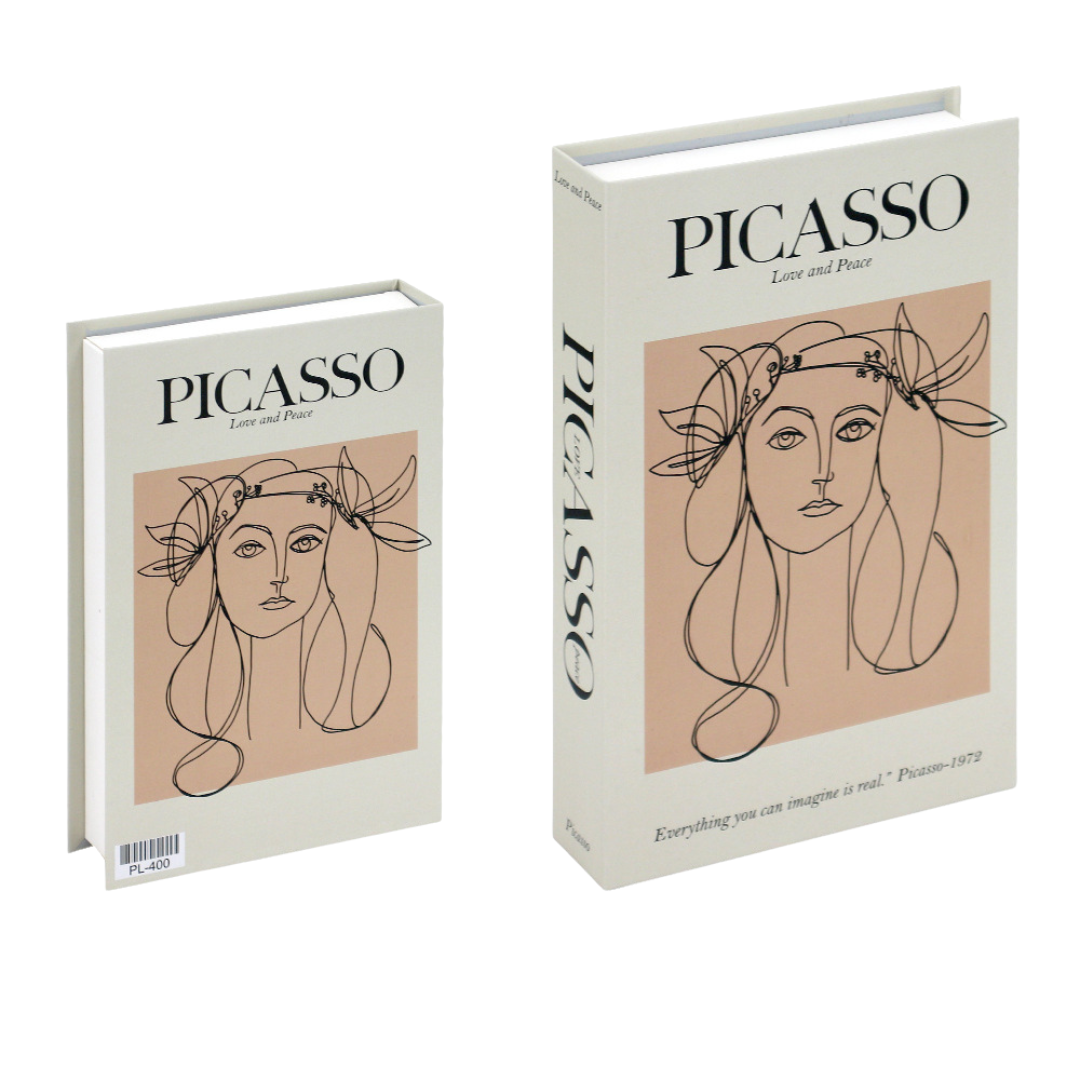 Picasso Deko und Aufbewahrungsbuch Band 1 – Kunst Dekobuch für Couchtisch und Regal