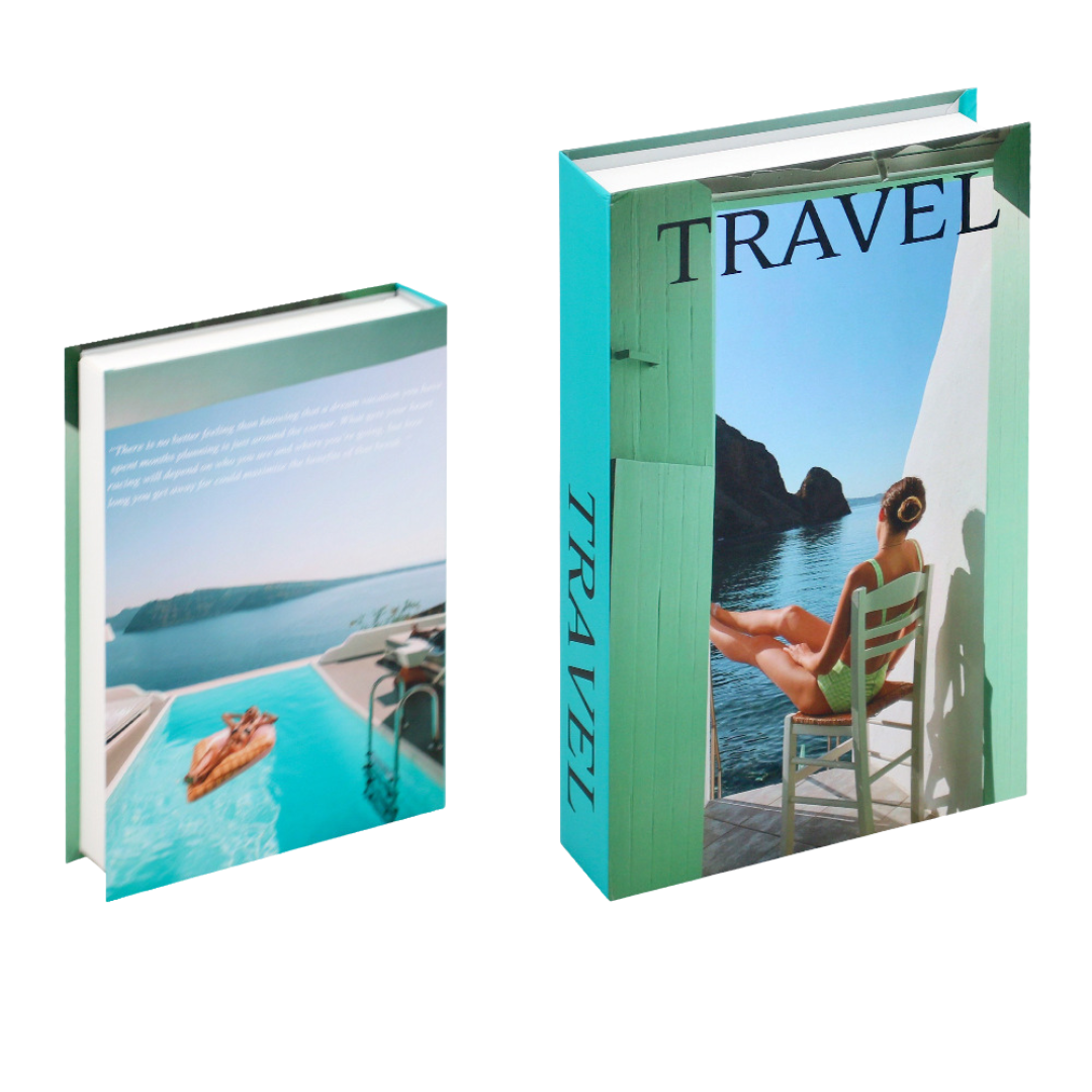 Travel Deko und Aufbewahrungsbuch – Reise Coffee Table Buch für Weltenbummler