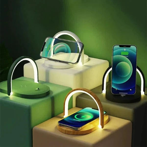 Wireless Ladestation mit Tischlampe, Mooral