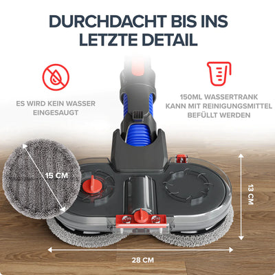 Elektrischer Wischaufsatz für Dyson V-Modelle